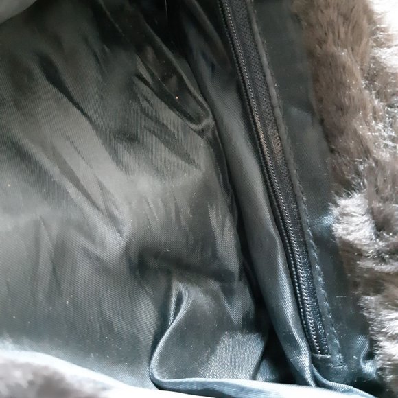 brown fur hand bag - Picture 4 of 4